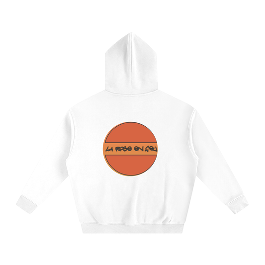 Hoodie oversize la rose en feu
