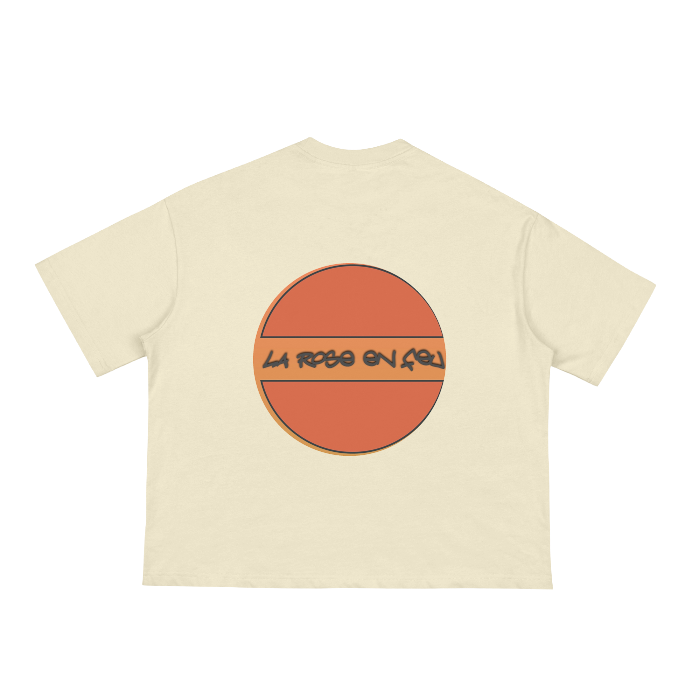 T shirt la rose en feu